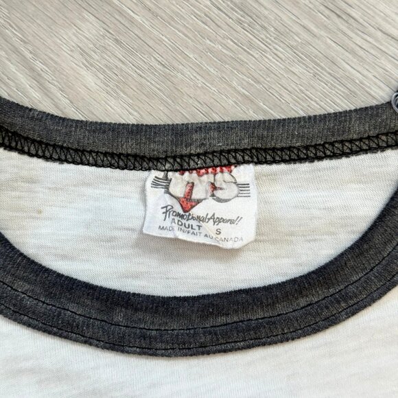 Rare Vintage 1988 Molson Export 200 Racing Single Stitch Ringer T-Shirt - Small - Picture 8 of 12